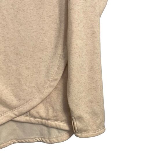 Athleta Cozy Karma Asym Pullover Oatmeal Heather Size MED - Picture 5 of 9